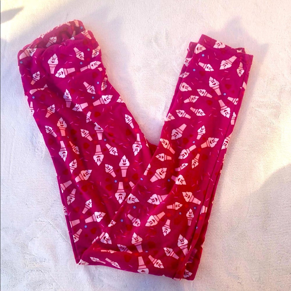 LuLaRoe Ice Cream Cone Leggings One Size